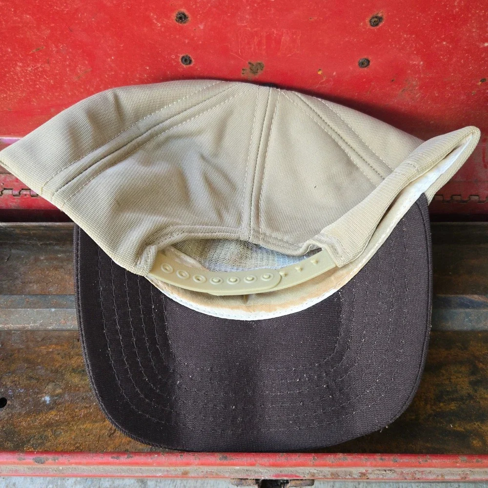 VTG Southern Truck Service Hat Brown Tan Mens OSFM Snapback Charlotte NC Graphic